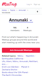 Mobile Screenshot of annunaki.meetup.com