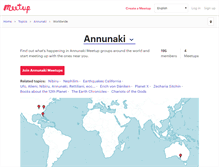Tablet Screenshot of annunaki.meetup.com