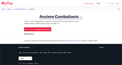 Desktop Screenshot of anciens-combattants.meetup.com