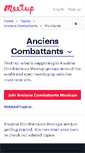 Mobile Screenshot of anciens-combattants.meetup.com