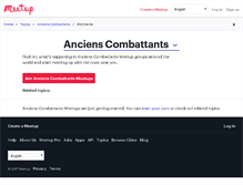 Tablet Screenshot of anciens-combattants.meetup.com