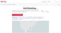 Desktop Screenshot of antismoking.meetup.com