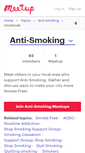 Mobile Screenshot of antismoking.meetup.com