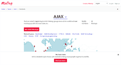 Desktop Screenshot of ajax.meetup.com