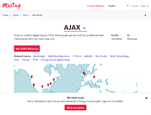 Tablet Screenshot of ajax.meetup.com