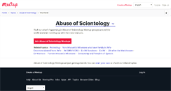 Desktop Screenshot of abuse-of-scientology.meetup.com