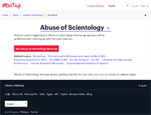 Tablet Screenshot of abuse-of-scientology.meetup.com