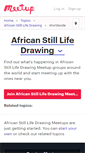 Mobile Screenshot of african-still-life-drawing.meetup.com