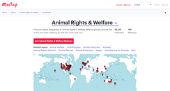 Desktop Screenshot of animal-rights-welfare.meetup.com