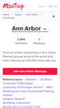 Mobile Screenshot of ann-arbor.meetup.com