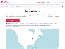 Tablet Screenshot of ann-arbor.meetup.com