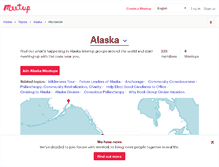 Tablet Screenshot of alaska.meetup.com