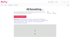 Desktop Screenshot of 40-something.meetup.com