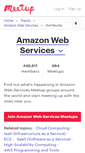 Mobile Screenshot of amazon-web-services.meetup.com