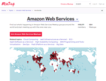 Tablet Screenshot of amazon-web-services.meetup.com