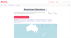 Desktop Screenshot of american-literature.meetup.com