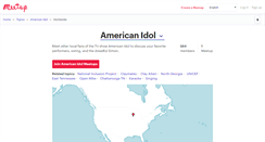 Desktop Screenshot of americanidol.meetup.com