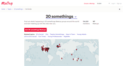 Desktop Screenshot of 20-somethings.meetup.com