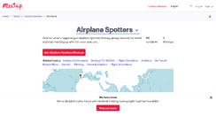 Desktop Screenshot of airplane-spotters.meetup.com