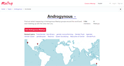 Desktop Screenshot of androgynous.meetup.com