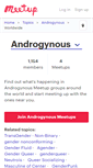 Mobile Screenshot of androgynous.meetup.com