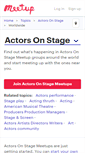 Mobile Screenshot of actors-on-stage.meetup.com