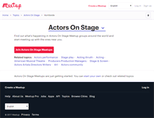 Tablet Screenshot of actors-on-stage.meetup.com