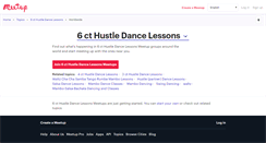 Desktop Screenshot of 6-ct-hustle-dance-lessons.meetup.com