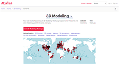Desktop Screenshot of 3d-modeling.meetup.com