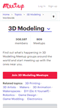Mobile Screenshot of 3d-modeling.meetup.com