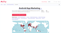 Desktop Screenshot of android-app-marketing.meetup.com