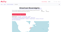 Desktop Screenshot of american-sovereignty.meetup.com
