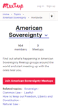 Mobile Screenshot of american-sovereignty.meetup.com