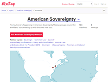 Tablet Screenshot of american-sovereignty.meetup.com