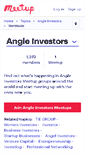 Mobile Screenshot of angle-investors.meetup.com
