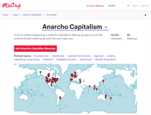 Tablet Screenshot of anarcho-capitalism.meetup.com