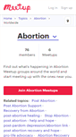 Mobile Screenshot of abortion.meetup.com