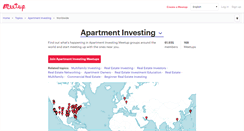 Desktop Screenshot of apartment-investing.meetup.com