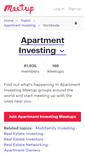 Mobile Screenshot of apartment-investing.meetup.com