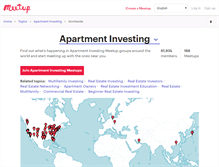 Tablet Screenshot of apartment-investing.meetup.com
