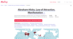 Desktop Screenshot of abraham-hicks-law-of-attraction-manifestation.meetup.com