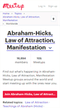 Mobile Screenshot of abraham-hicks-law-of-attraction-manifestation.meetup.com