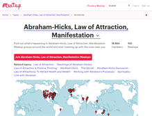 Tablet Screenshot of abraham-hicks-law-of-attraction-manifestation.meetup.com