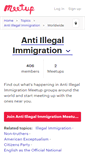 Mobile Screenshot of anti-illegal-immigration.meetup.com