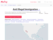 Tablet Screenshot of anti-illegal-immigration.meetup.com