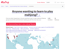 Tablet Screenshot of anyone-wanting-to-learn-to-play-mahjong.meetup.com