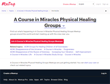 Tablet Screenshot of a-course-in-miracles-physical-healing-groups.meetup.com