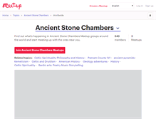 Tablet Screenshot of ancient-stone-chambers.meetup.com