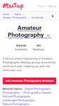 Mobile Screenshot of amateur-photography.meetup.com