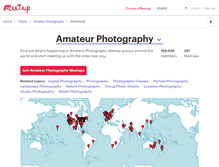 Tablet Screenshot of amateur-photography.meetup.com